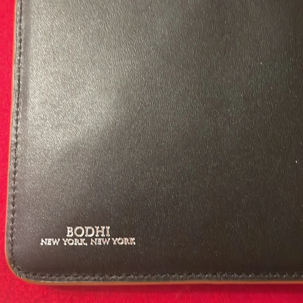 Bodhi Leather IPad Convertible Jacket- Pumpkin- 10 5/8x 8 1/2 x 1/2